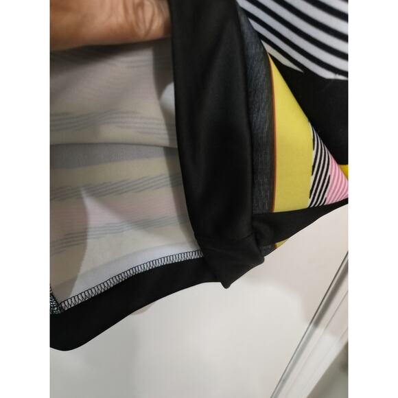 3719) Shelby & Palmer Multicolor Stripe Cap Sleeve Pullover Dress Size 10 - Picture 5 of 7